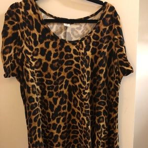 Leopard Print Swing Dress